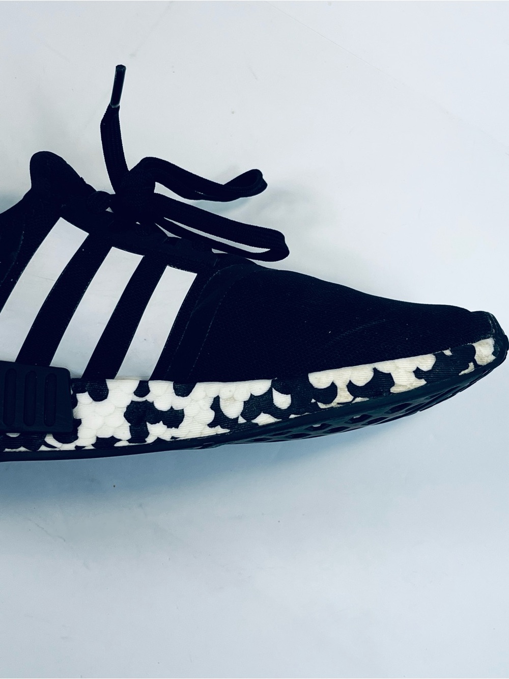 Adidas Youth NMD R 1 Running Shoes #GW9594 Black White Speckled Boys:6 Sneakers - Picture 11 of 15